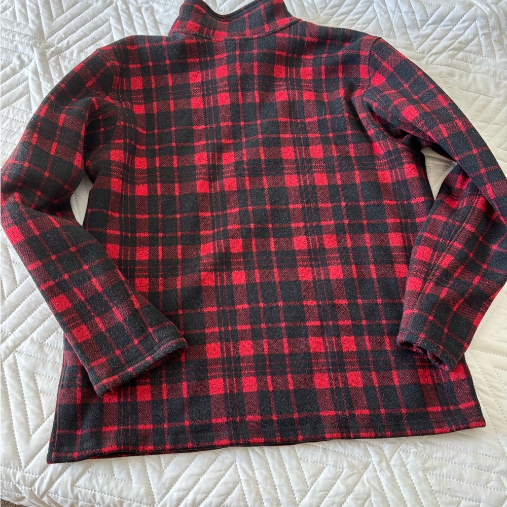 The North Face Red and Black Checkered Fleece - Picture 3 of 4